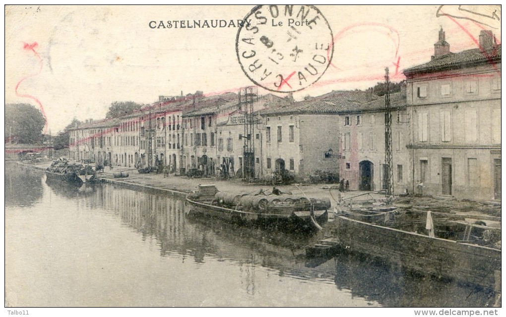 Castelnaudary - Le Port - Peniches Chargees De Barriques - Castelnaudary