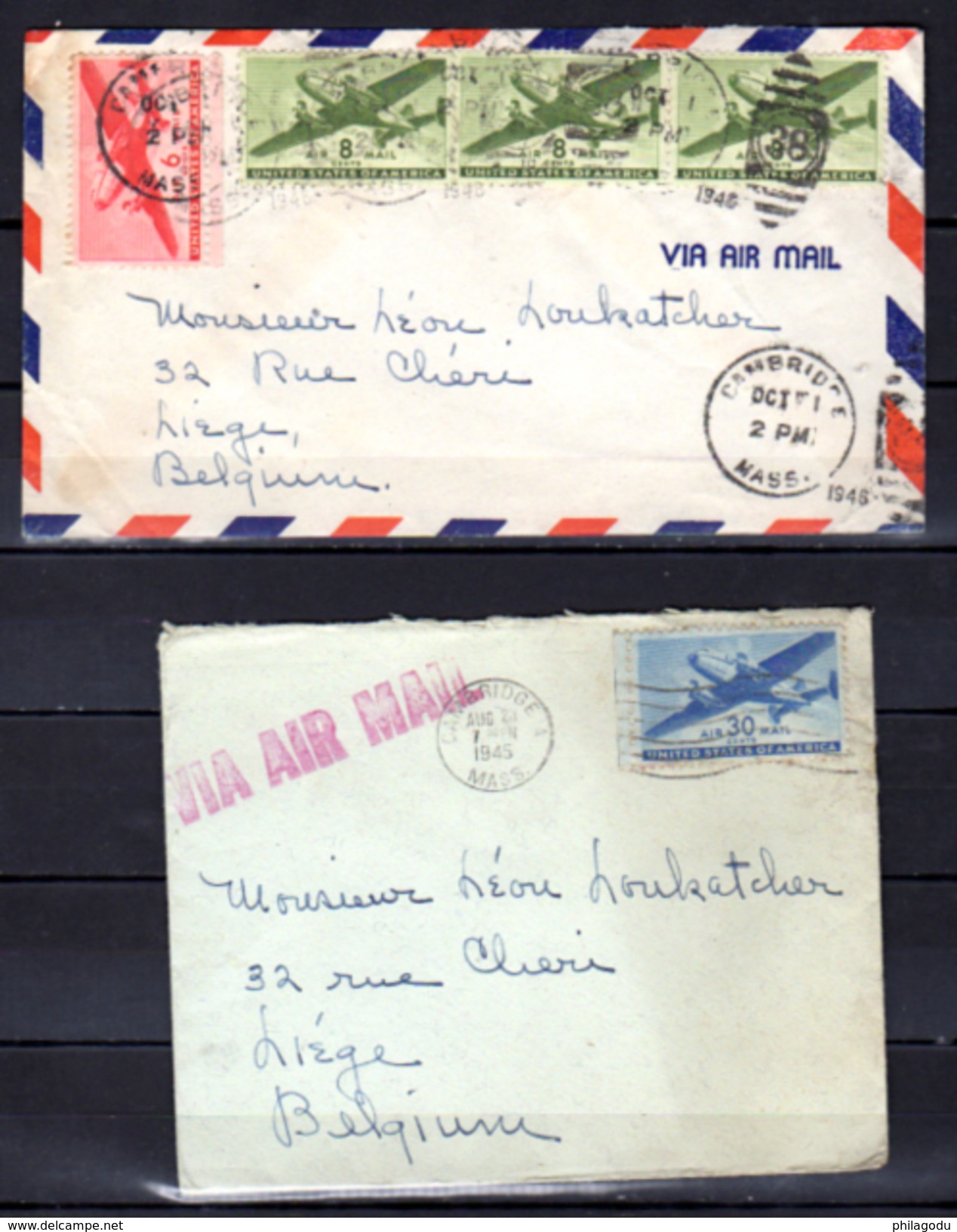Avion Bi-moteur Sur Lettre - 2c. 1941-1960 Cartas & Documentos