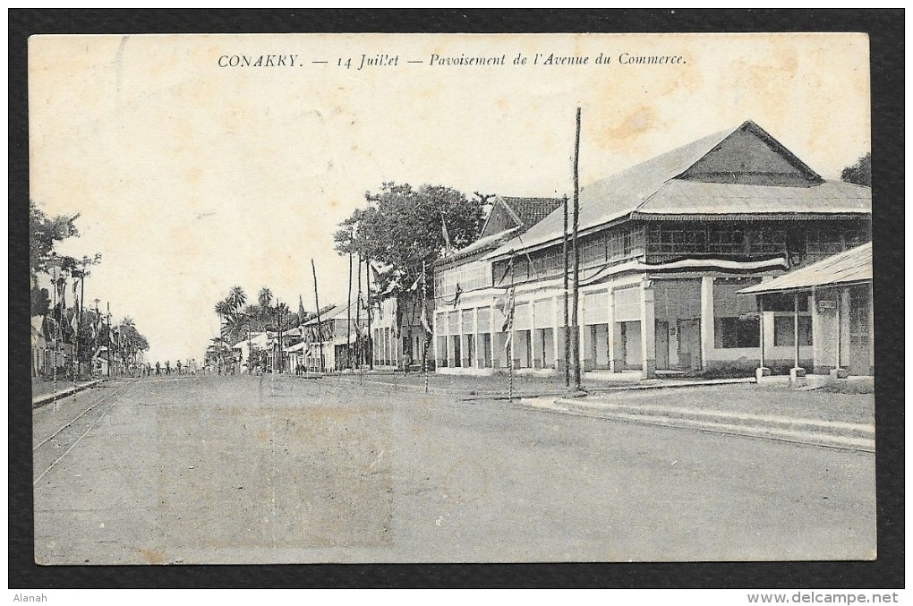 CONAKRY Pavoisement 14 Juillet Avenue Du Commerce () GUINEE Afrique - Guinée Française