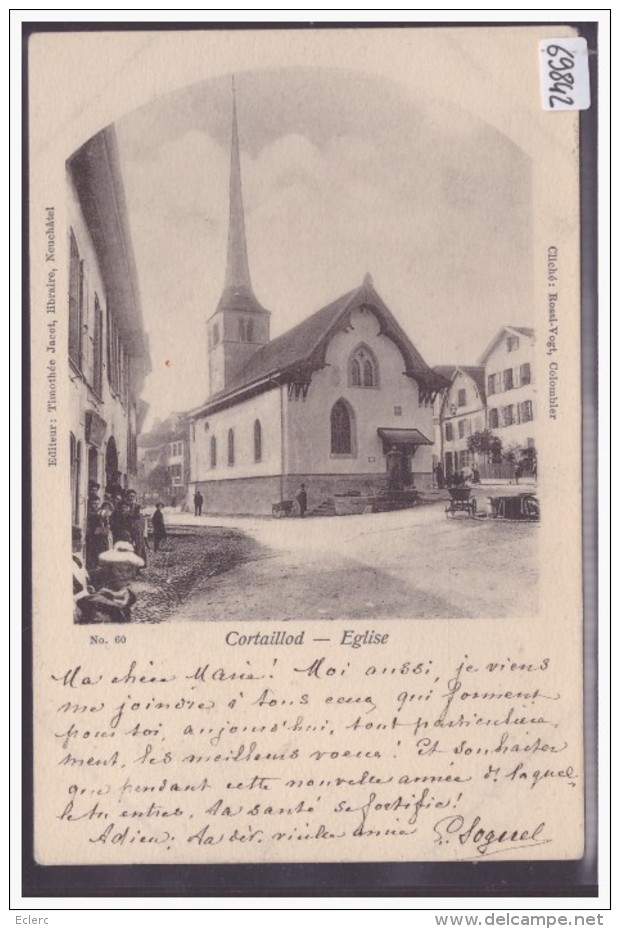 CORTAILLOD - L´EGLISE - TB - Cortaillod