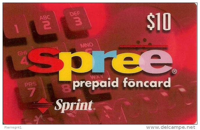 CARTE^ PREPAYEE-USA-SPRINT-10$-SPREE-03/31/00-TBE - Sprint