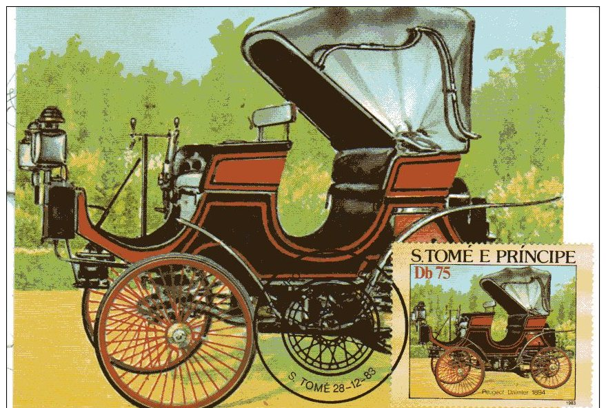 SAO TOME & PRINCIPE  SAO TOME  Peugeot Daimler 1894  28/12/83 - Auto's