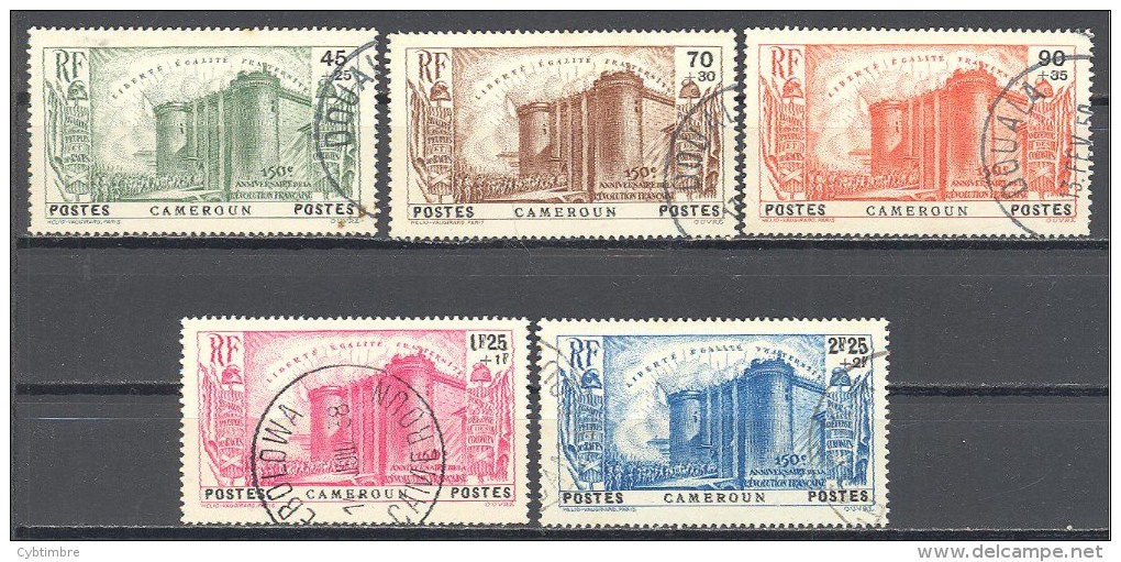 Cameroun: Yvert N° 192/196°; La Série "Bastille" - Used Stamps