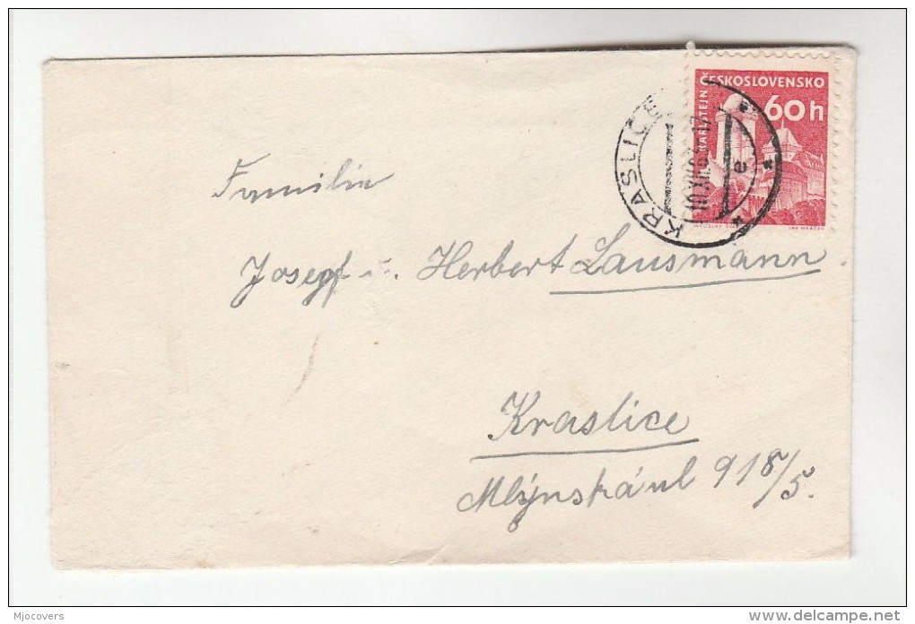 1963 Krasilice CZECHOSLOVAKIA COVER 60h Stamps - Covers & Documents