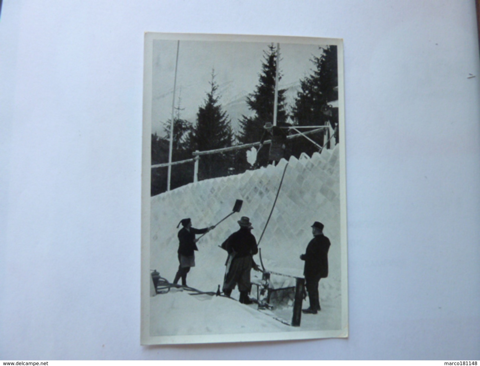 OLYMPIA 1936 - Band 1 - Bild Nr 52 Gruppe 56 - Piste De Bob Construction Des Murs - Sport