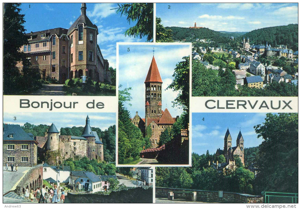 LUSSEMBURGO - LUXEMBOURG - 1967 - 1,50F + Flamme Clervaux Centre Des Ardennes - Bonjour De Clervaux - Multivues - Via... - Clervaux