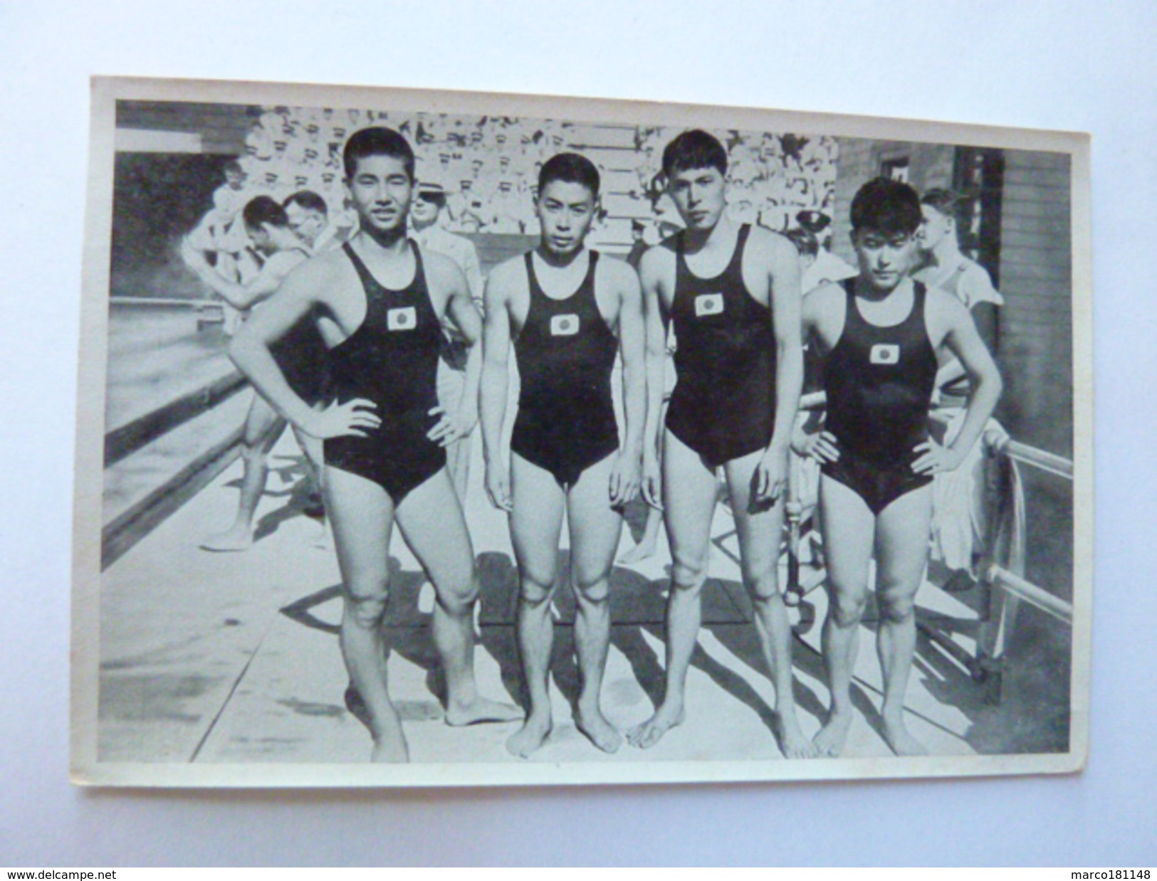 OLYMPIA 1936 - Band 1 - Bild Nr 158 Gruppe 56 - Equipe Japonaise 4X200m - Sport