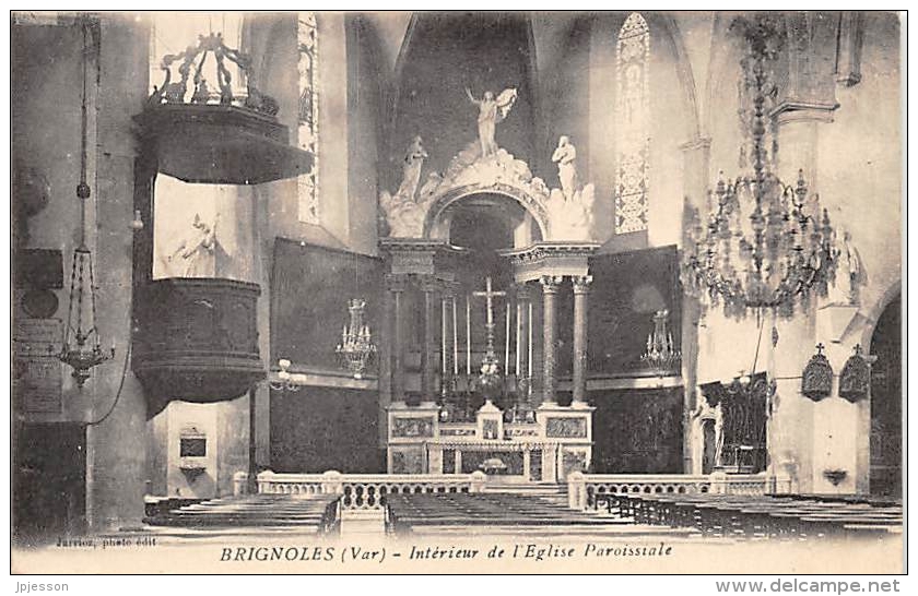 VAR  83   BRIGNOLES   INTERIEUR DE L'EGLISE PAROISSIALE - Brignoles