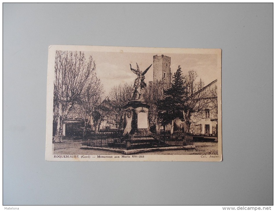 GARD ROQUEMAURE MONUMENT AUX MORTS 1914-1918 - Roquemaure