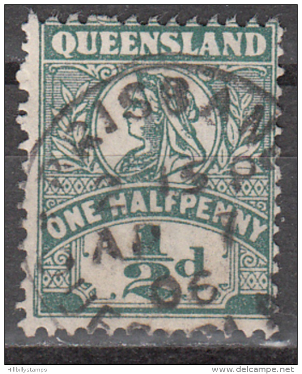 QUEENSLAND     SCOTT NO. 124    USED    YEAR   1899 - Used Stamps