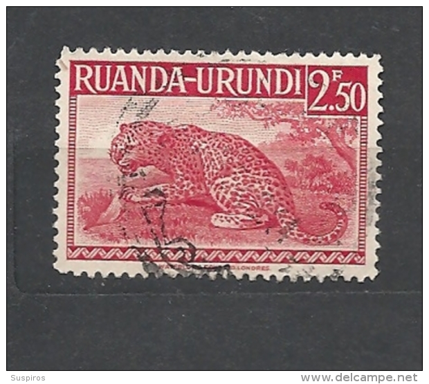 RUANDA URUNDI   1942 Local Motifs - Leopard O - Autres & Non Classés