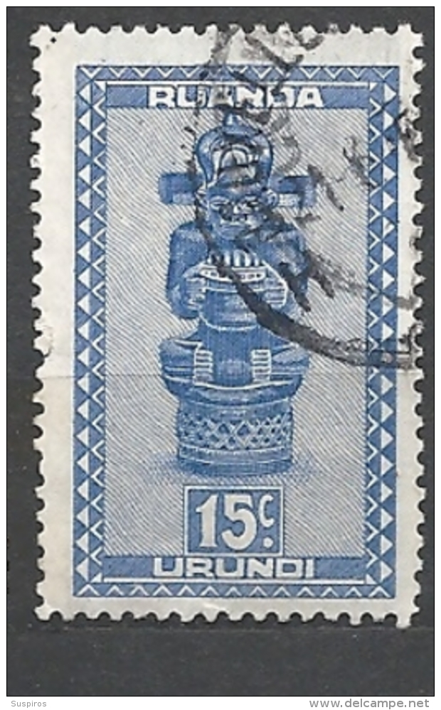 RUANDA URUNDI   1948 Indigenous Art      O USED - Autres & Non Classés