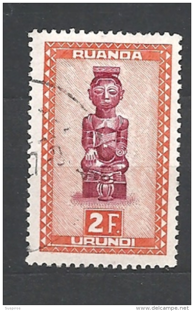 RUANDA URUNDI   1948 Indigenous Art      O USED     116 - Usati