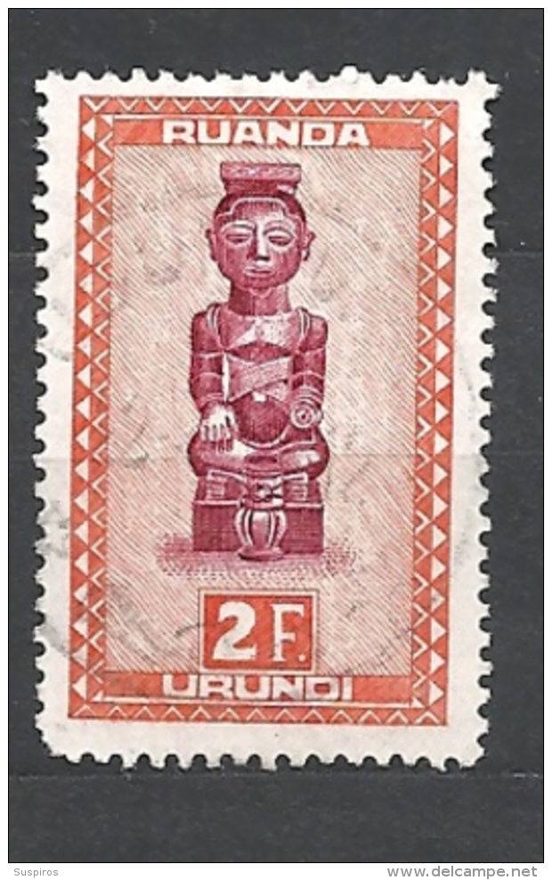 RUANDA URUNDI   1948 Indigenous Art      O USED     116 - Gebraucht