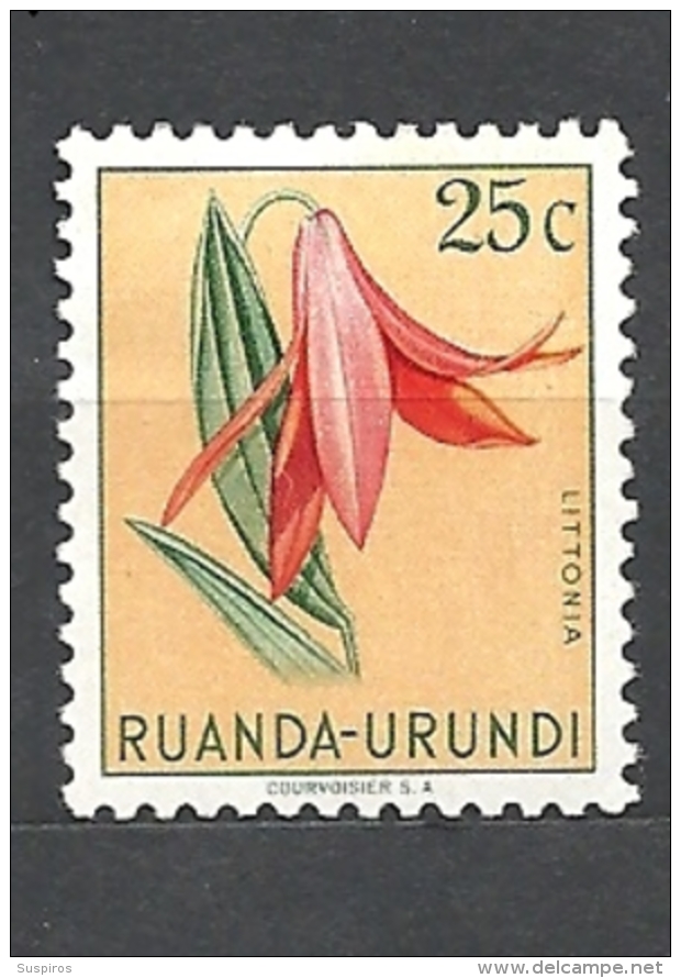 RUANDA URUNDI   1953 Indigenous Flora  *HINGED - Usati