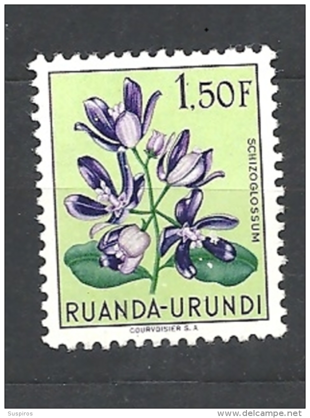 RUANDA URUNDI  1953 Indigenous Flora 139 MNH** - Usados