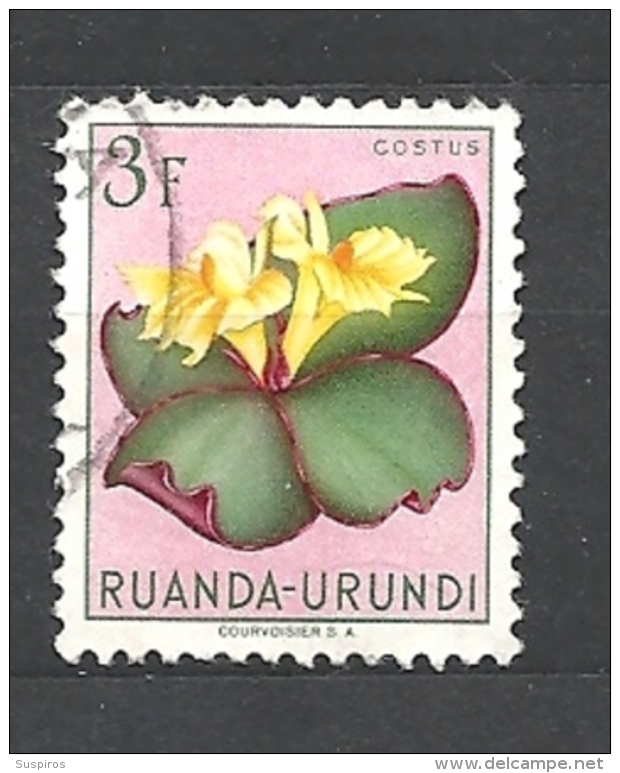 RUANDA URUNDI  1953 Indigenous Flora 141 USED - Gebraucht