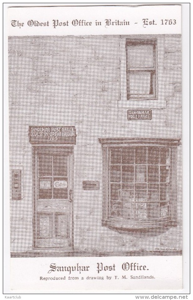 Sanquhar - Post Office (The Oldest In Britain) - (Postmark: First Day Of Issue  1979 -Sanquhar, Dumfriesshire) - Postal Services