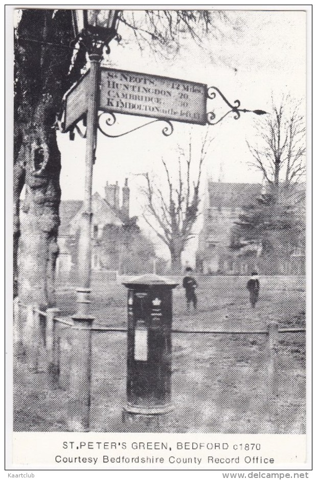 St. Peter's Green, Bedford: PILLAR BOX  (issued By The Letter Box Study Group)  - England - Post