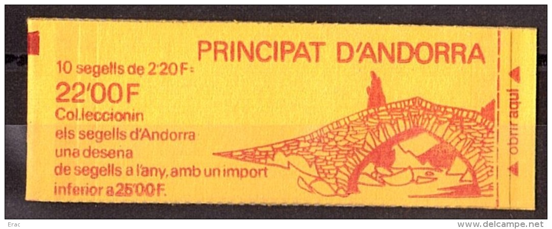 Andorre - 1988 - Carnet N° C366 - Fermé - Neuf ** - Blason - Carnets