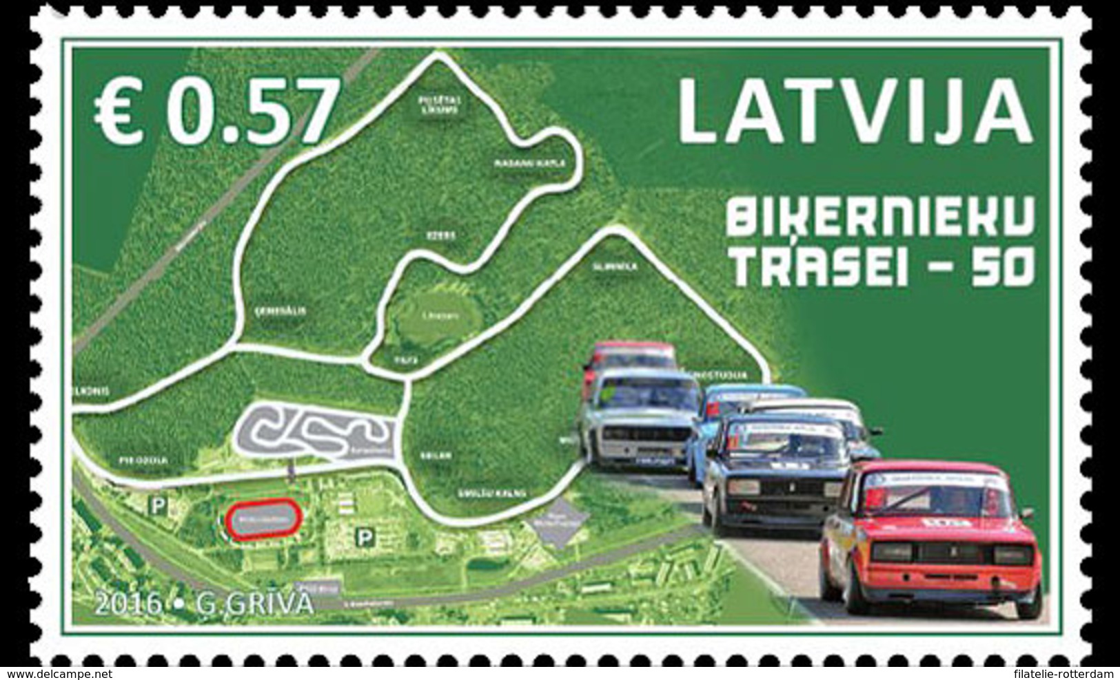 Letland / Latvia - Postfris / MNH - 50 Jaar Bikernieku Track 2016 - Latvia