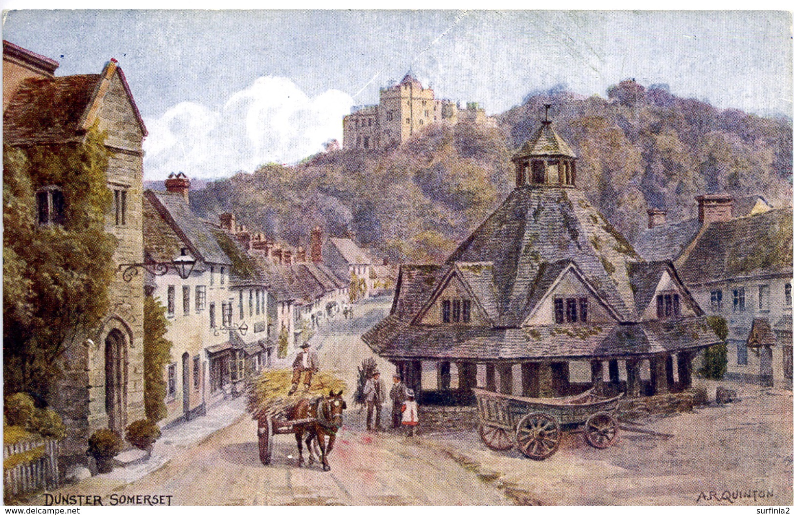 A R QUINTON - SALMON 1618 - DUNSTER SOMERSET - WITH HORSE AND CART - Quinton, AR