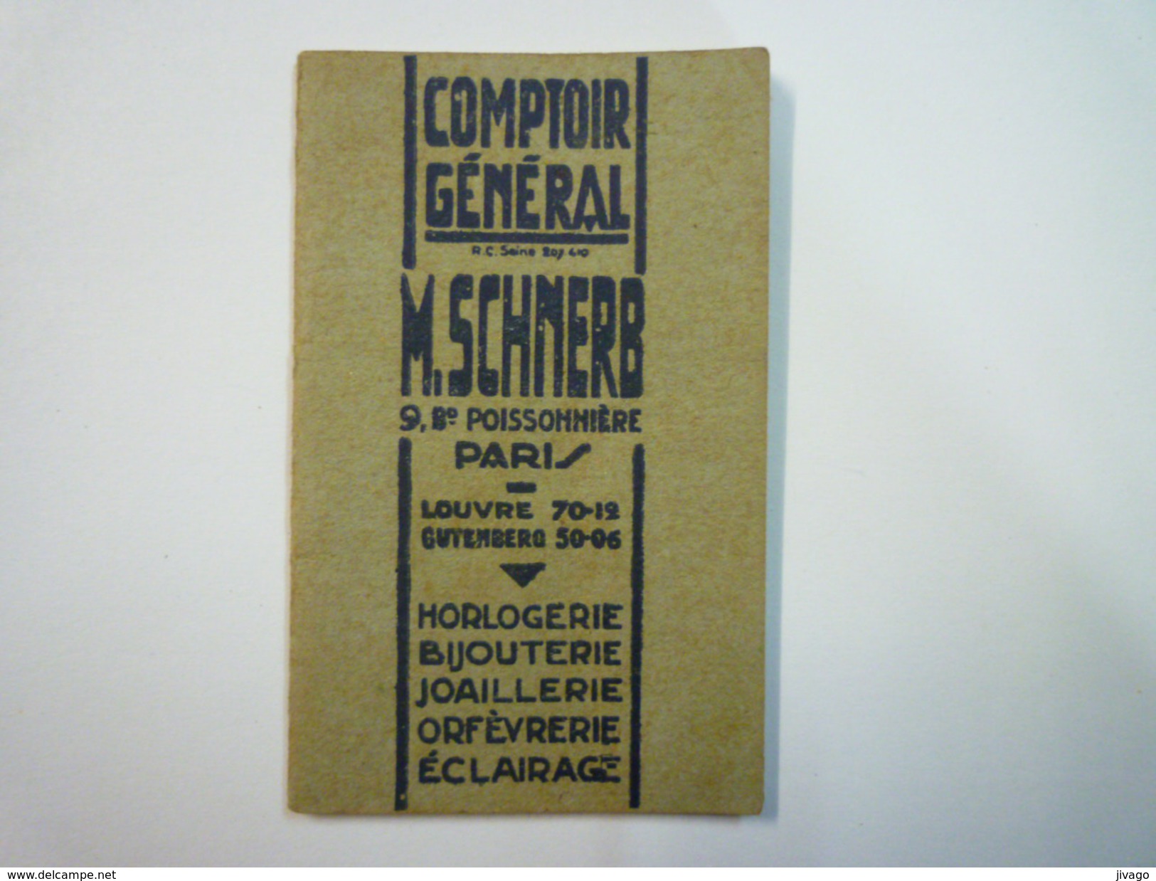 Petit  CALENDRIER-CARNET  1933  COMPTOIR  GENERAL  (Format  6,5 X10,5cm) - Kleinformat : 1921-40