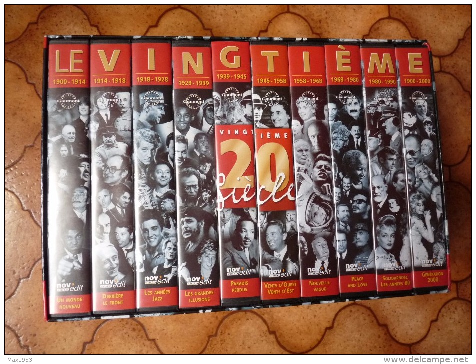 LE VINGTIEME SIECLE - 100 Ans D'images - Coffret De 10  K7 VHS - Documents D'archives - Nov' Edit Video - Storia