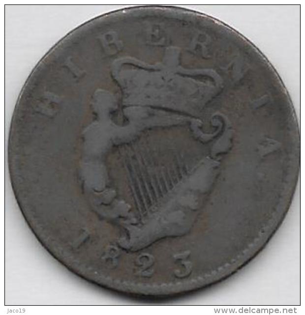 IRLANDE. 1/2 PENNY 1823. GEORGE IV - Irlande