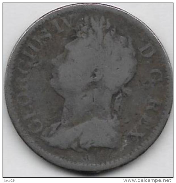 IRLANDE. 1/2 PENNY 1823. GEORGE IV - Irlande