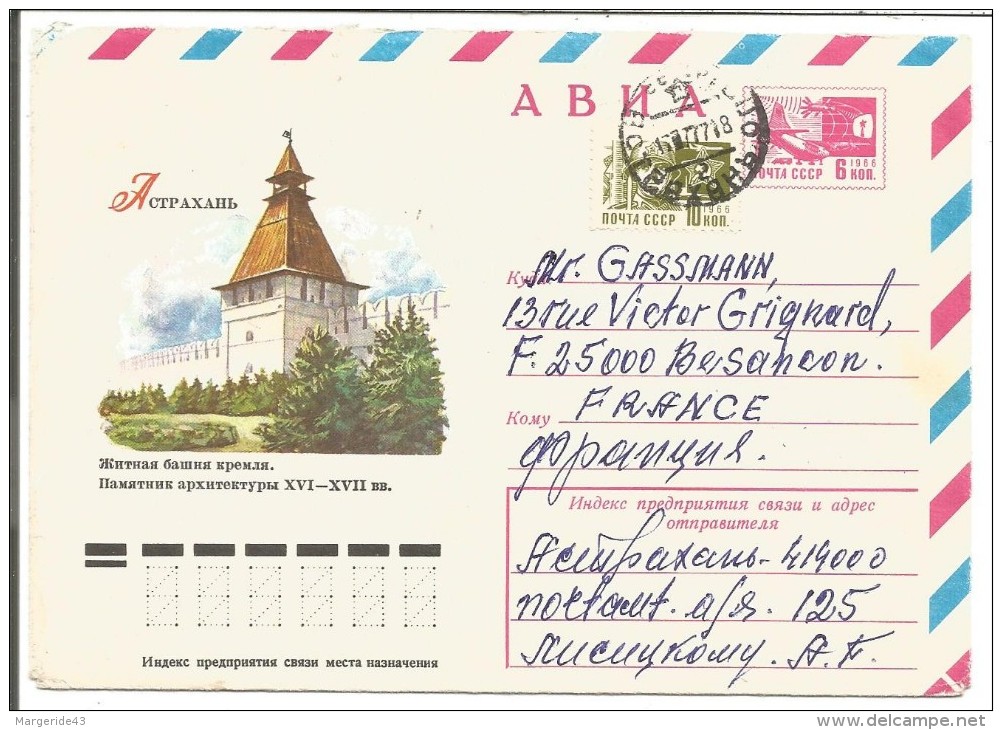 URSS ENTIER LETTRE POUR LA FRANCE 1977 - Machines à Affranchir (EMA)