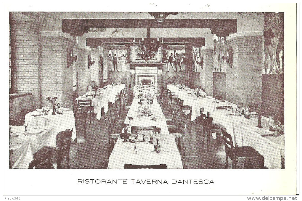 Torino (Piemonte) Albergo Ristorante "Taverna Dantesca", Sala Da Pranzo, Salle à Manger, Restaurant Hotel - Bares, Hoteles Y Restaurantes