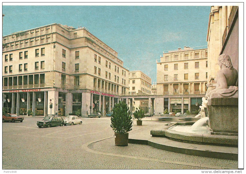 Torino (Piemonte) Hotel "Nazionale Torino", Via Roma, Angolo Piazza CLN, Auto D'Epoca, Old Cars - Bares, Hoteles Y Restaurantes