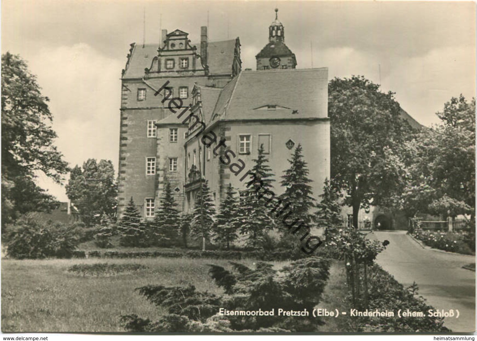 Pretzsch - Kinderheim (Schloss) - Foto-AK-Grossformat 60er Jahre - Verlag Heldge KG Köthen - Bad Schmiedeberg