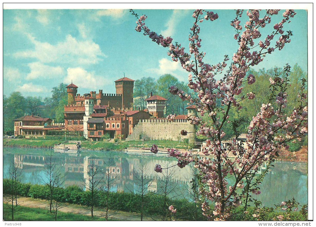 Torino (Piemonte) Castello Medioevale E Fiume Po, Medieval Castle And Po River - Fiume Po