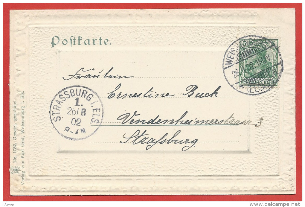 67 - WEISSENBURG - WISSEMBOURG - Carte Gaufrée - Anselmann Staden - Wissembourg