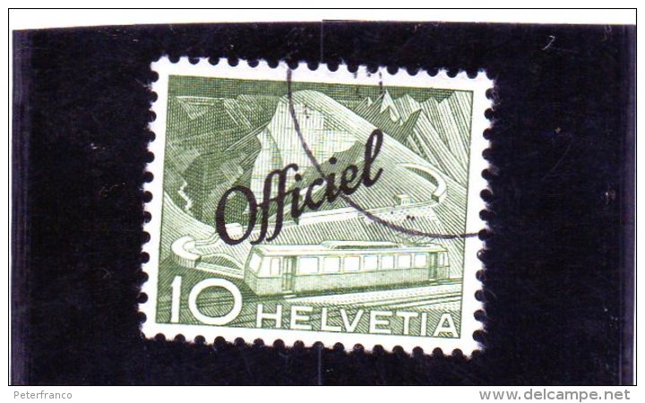 1950 Svizzera - Tecnica E Paesaggi - Servizio Soprastampato Officiel - Service