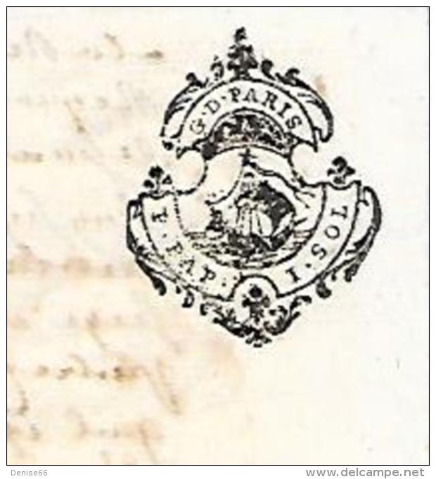 29 Novembre 1752 - Marque Fiscale De GÉNÉRALITÉ De PARIS - P. PAP. 1 SOL - - Historical Documents