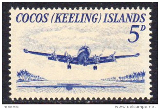 Cocos (Keeling) Islands 1963 5d Definitive, Hinged Mint (B) - Cocos (Keeling) Islands