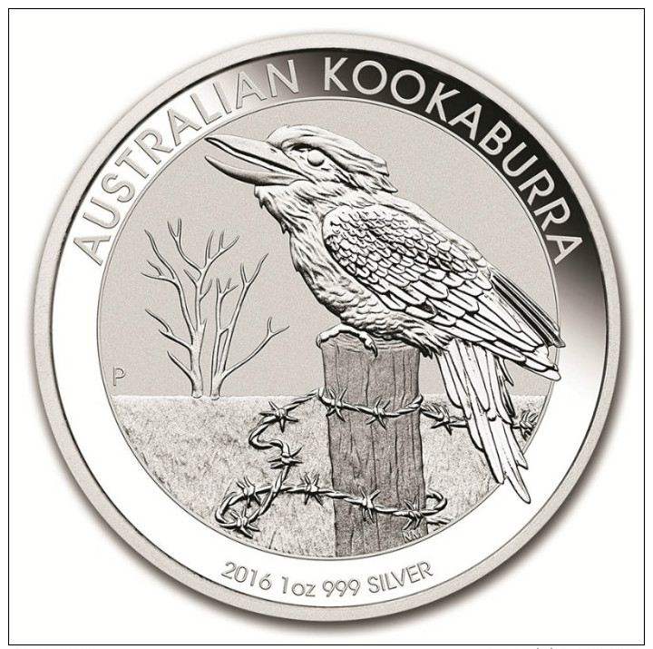 2016 - 1 Dollaro Argento Dollar En Argent - Kookaburra Silver Plata Eagle Silber Once Onza Oncia Unze - Silver Bullions