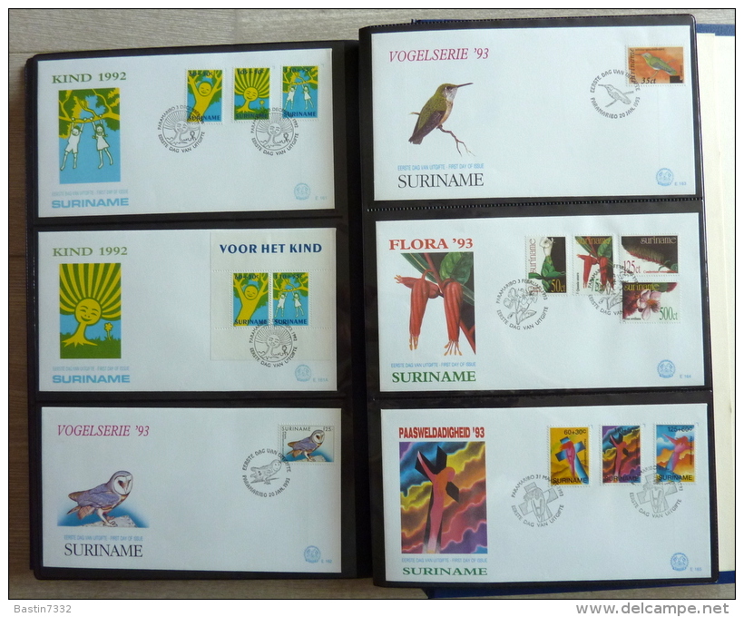 Suriname collection FDC in 3 Importa albums,1960-1995 onbeschreven