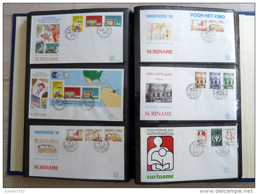 Suriname collection FDC in 3 Importa albums,1960-1995 onbeschreven