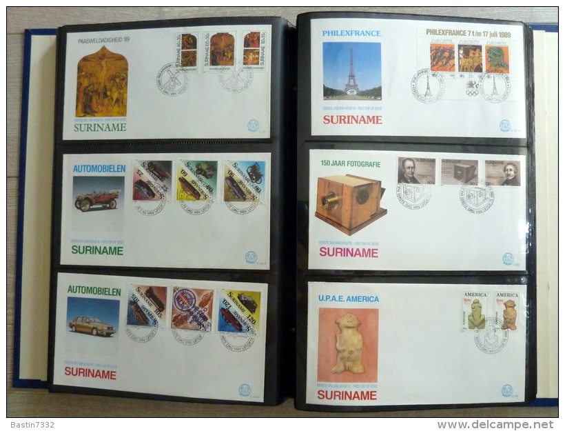 Suriname collection FDC in 3 Importa albums,1960-1995 onbeschreven