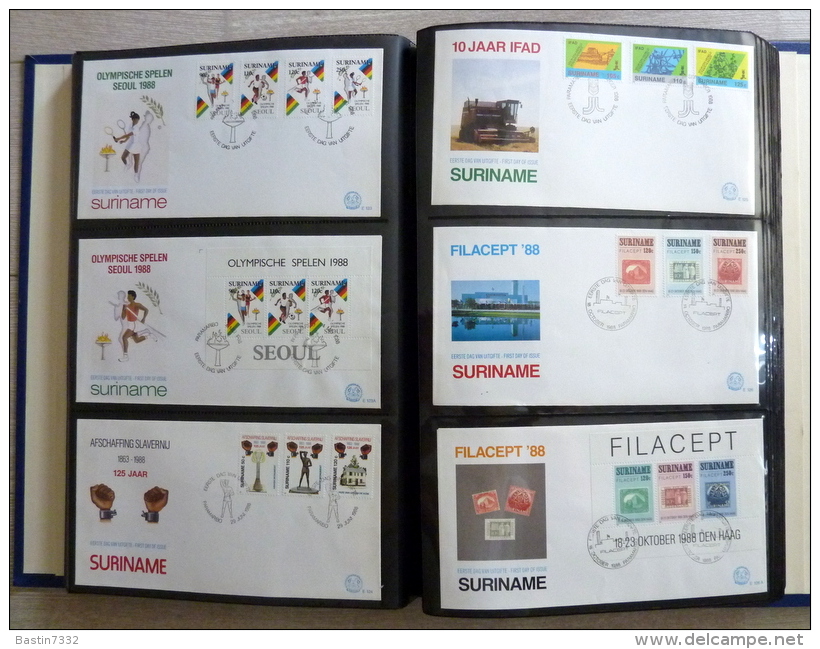 Suriname collection FDC in 3 Importa albums,1960-1995 onbeschreven