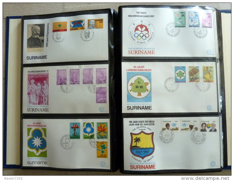 Suriname collection FDC in 3 Importa albums,1960-1995 onbeschreven