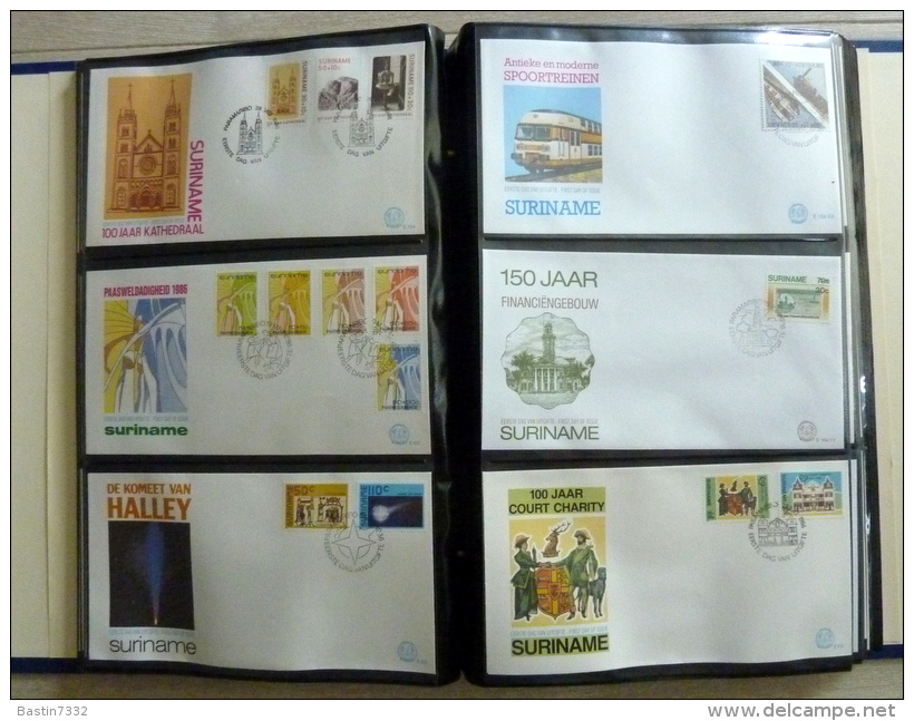 Suriname collection FDC in 3 Importa albums,1960-1995 onbeschreven