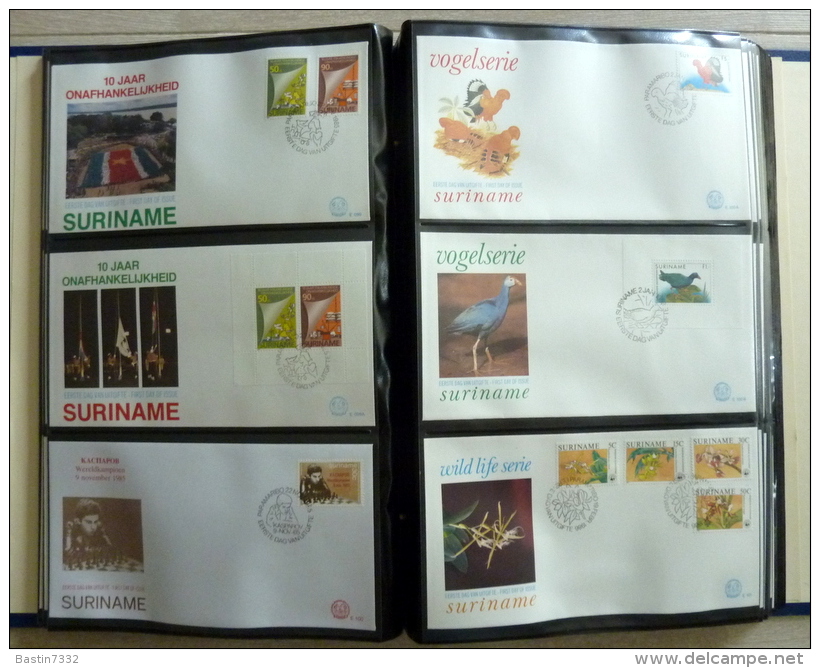 Suriname collection FDC in 3 Importa albums,1960-1995 onbeschreven