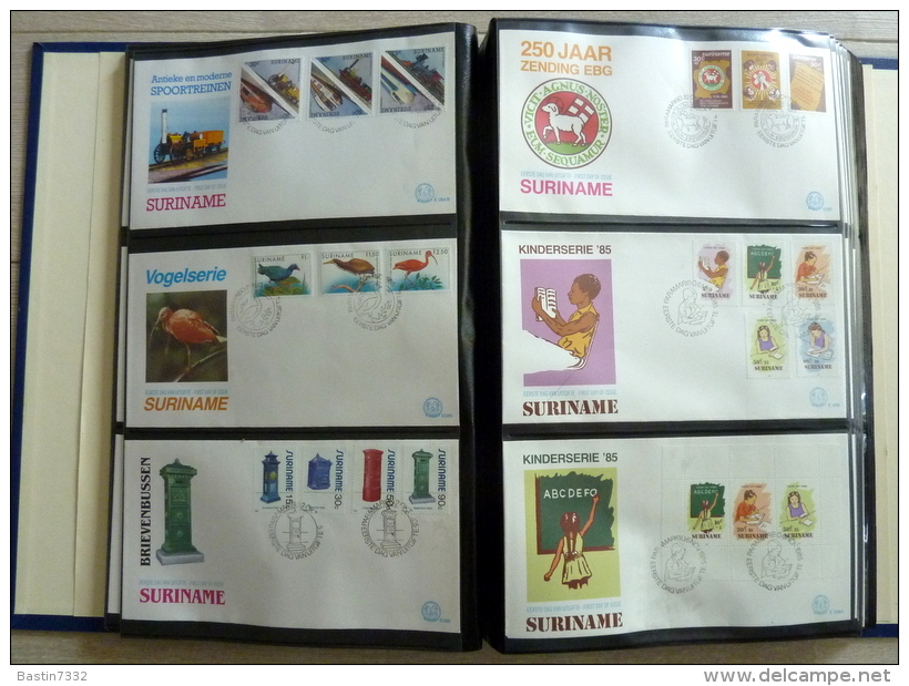 Suriname collection FDC in 3 Importa albums,1960-1995 onbeschreven