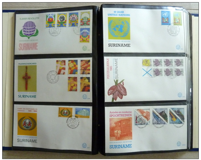 Suriname collection FDC in 3 Importa albums,1960-1995 onbeschreven