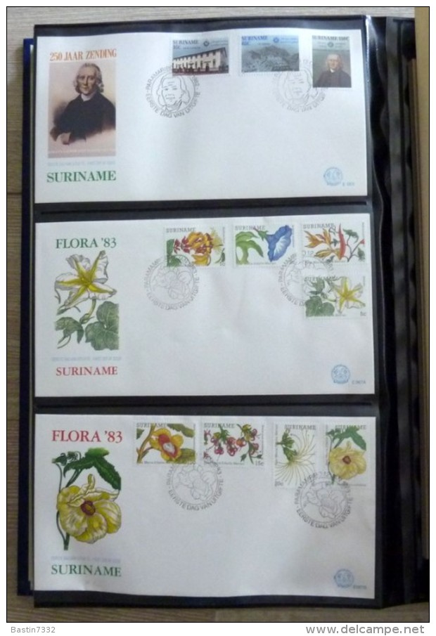 Suriname collection FDC in 3 Importa albums,1960-1995 onbeschreven